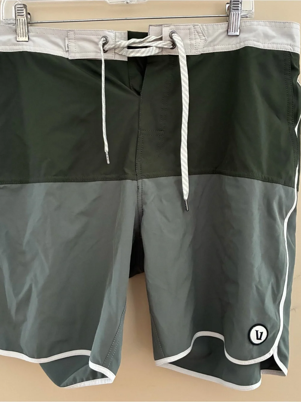 Vuori Men's Olive Green Boardshorts size 36